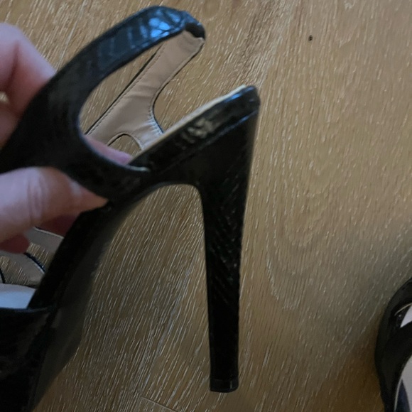 Zara basic heels black snakeskin - Picture 3 of 9